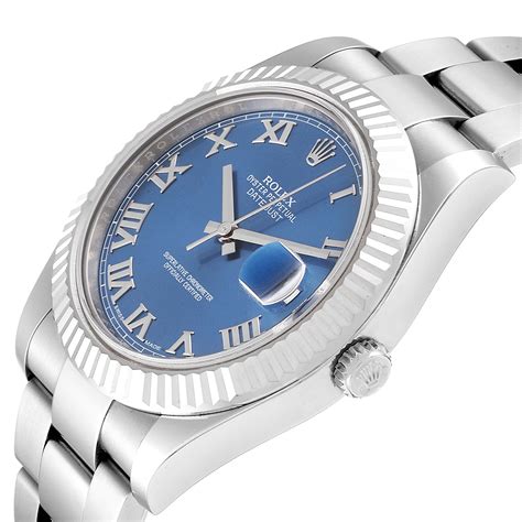 rolex datejust ii blue roman review|Rolex Datejust 36 roman numerals.